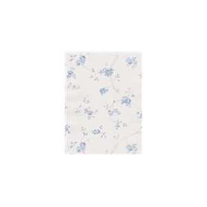  Winding Roses Blue Wallpaper in Floral Prints
