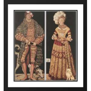  Cranach the Elder, Lucas 20x22 Framed and Double Matted 