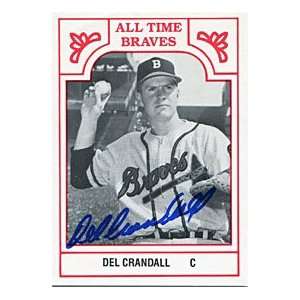  Del Crandall Autographed/Signed Card 