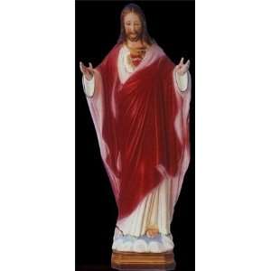  Pleading Christ 24in. Chalk Composition Statue Kitchen 