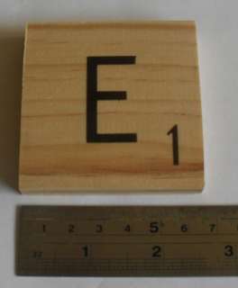 Alphabet Wooden Scrabble Letter Blocks Tiles   Large 6 x 6 cm wood 
