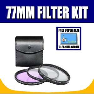  77MM Filter Kit for Nikon D40, D40x, D50, D70, D70s, D80, D100, D200 