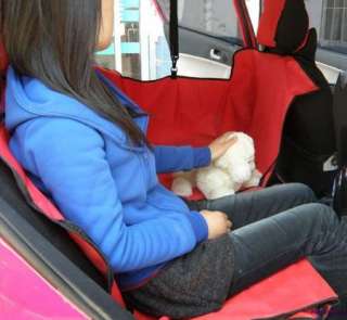 Car Auto Pet Dog Cat Black 3D Waterproof Hammock Seat Cover Protector 