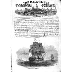  1855 H.M.S. War Ship St. Jean DAcre Cork Crimea War