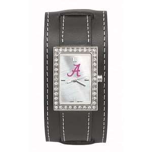 Alabama Crimson Tide (A) Ladies NCAA Starlette Watch (Wide Leather 