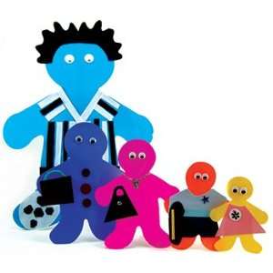  16 Pack HYGLOSS PRODUCTS INC. FAMILY CUT OUTS 40 BIG KID 