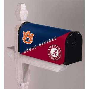 Alabama and Auburn House Divided Magnetic Mailbox Cover  