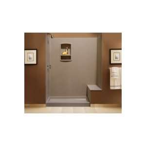   Complete 32 x 60 x 72 Shower Wall Kit With Bench Seat BK 326072 091