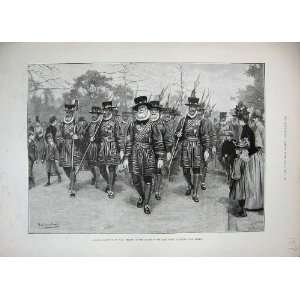  Yeomen Guard Mall Buckingham Palace 1889 Gowell Art