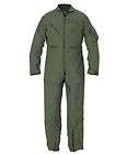 Nomex Flight Suit Flyers Coveralls Sage Green Size 32R NEW CWU 27/P