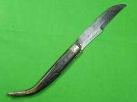 Antique Old Navaja Big Hunting Fighting Folding Knife Marked  