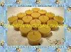 24 BEAUTIFUL 100% BEESWAX TEALIGHT CANDLE NO ADDITIVES