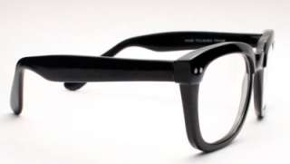   Lens Black Plastic Thick Frame Nerd Geek Men Women Eyeglasses Glasses