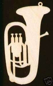 Music Musical Instrument Tuba Wood Cutout #858 3.5  