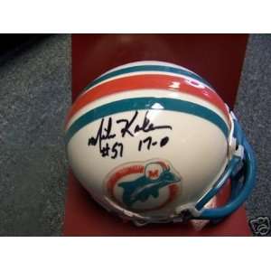   Kolen 17 0 Miami Dolphins Signed Mini Helmet W/coa