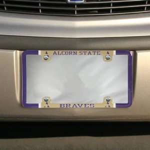  NCAA Alcorn State Braves Thin Rim Varsity License Plate 