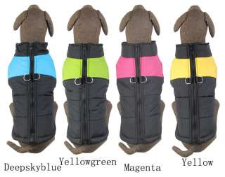 Quality made vest will keep your pet warm during those cold fall and 
