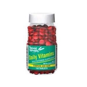  Natural Wealth Daily Multivitamin Tabs 100 Health 