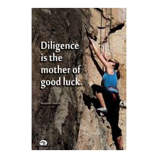  Motivational Poster / Diligence Is the Mother of Good Luck