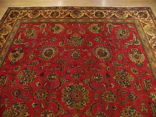 9x11 Handmade Carpet Antique1930s Persian Tabriz Serapi Wool Rug.Great 