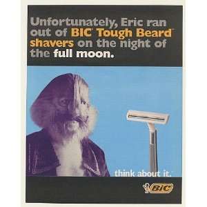  1996 Werewolf Eric Full Moon Bic Tough Beard Shaver Print 