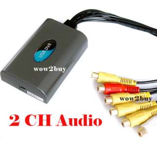 CH Video 2 Audio CCTV USB Capture DVR Card PTZ VISTA  