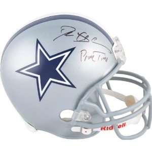  Deion Sanders Autographed Helmet  Details Dallas Cowboys 