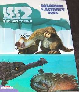 ICE AGE 3 PIECES ITEMS COLORING & ACTIVITY BOOKS WATCH MOVIE CARTOON 