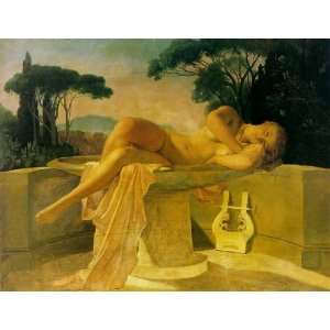   , painting name Girl in a Basin, By Delaroche Paul 