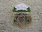 AOH Membership Crest Pin Ancient Order Of Hibernians Ir