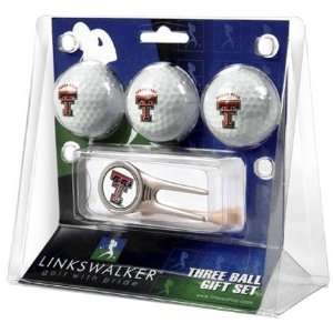  Texas Tech Red Raiders NCAA 3 Ball Gift Pack & Cap Tool 