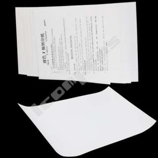 5x T SHIRT TRANSFER PAPER For Dark Black fabrics A4 New  