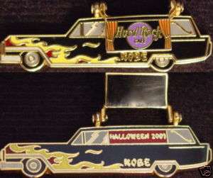 Hard Rock Cafe KOBE HALLOWEEN 2001 PIN Undertakers HEARSE Car  
