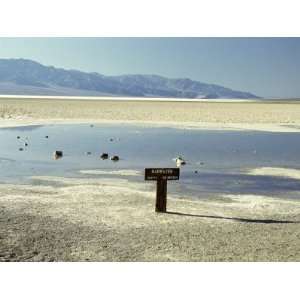 Badwater, Lowest Point in the U.S.A., Death Valley, California, United 