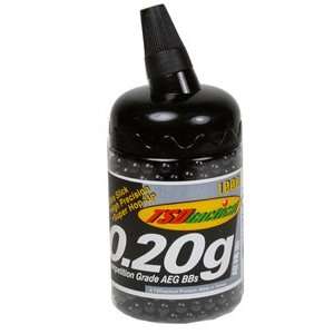   AEG 6mm plastic airsoft BBs, 0.20g, 1000 rds, black