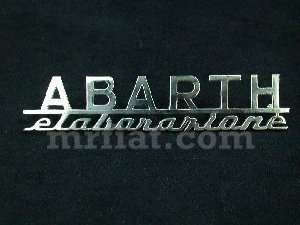 Fiat Abarth Elaborazione Script Emblem 125 mm New  