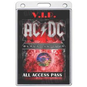  AC/DC All Access Laminated Pass 