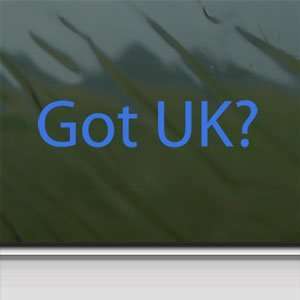  Got UK? Blue Decal University Of Kentucky Window Blue 