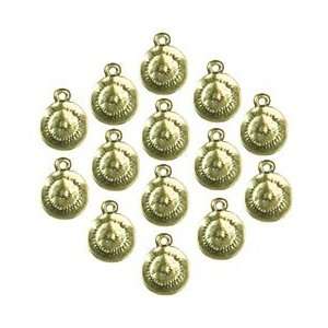   Of The Nile Metal Charms 11mm Stamped Twist Gold 14/Pkg; 3 Items/Order