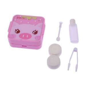  Cute Little Pig Portable Contact Lenses Case Box with 