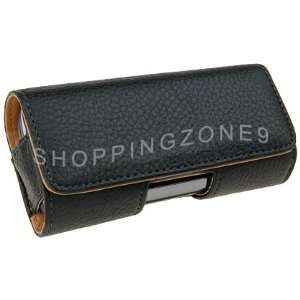  FOR Samsung  OMNIA 2 CDMA / All black horizontal leather 