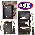 TOP QUALITY LEATHER BIKER WALLET WITH SAFETY CHAIN