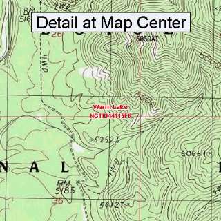   Map   Warm Lake, Idaho (Folded/Waterproof)