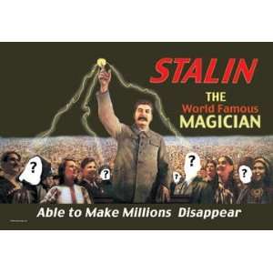 Stalin The World Famous Magician 28x42 Giclee on Canvas  
