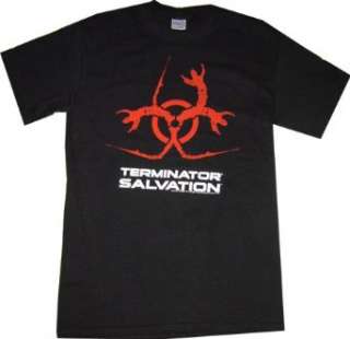  Terminator Salvation Bio Hazard Black T Shirt Clothing