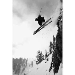   Skier At Jackson Hole Mountain Resort, WY Wall Mural