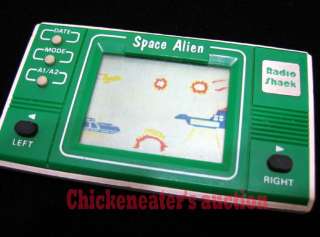 80s RADIO SHACK TANDY HANDHELD LCD GAME SPACE ALIEN UFO  