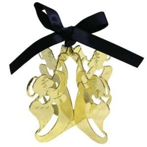  Gloria Duchin Goldtone Dimensional Angel Ornament 