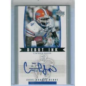  Upper Deck Rookie Debut Ink DI CI Ciatrick Fason Gators #1 / Vikings 