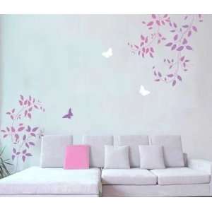  Wall Stencils Clematis Vine 3pc kit   Easy Wall decor with stencils 